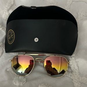 Rayban marshal rainbow gradient reflective sunglasses